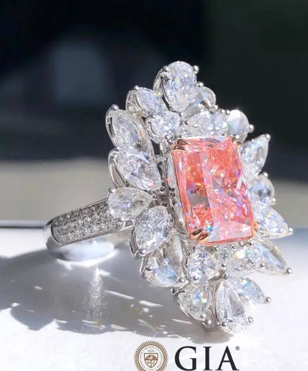 6 Carat Argyle Rare Fancy Vivid Pink (P1) VVS2 Brilliant Radiant Cut GIA Dossier Type 2A Diamond