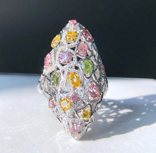 Exclusive's 5 Carat Fancy Colour Diamond Ring GIA Dossier Certificate