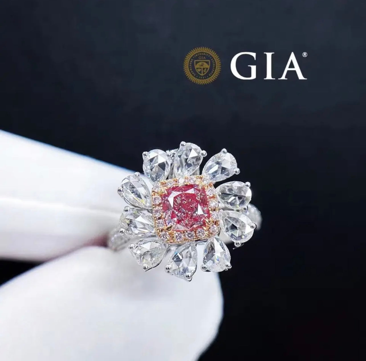 Investment opportunity Argyle Red Diamond 2.00 Carat Fancy Vivid Red Flawless Brilliant Cushion Cut GIA Dossier + Argyle Dossier