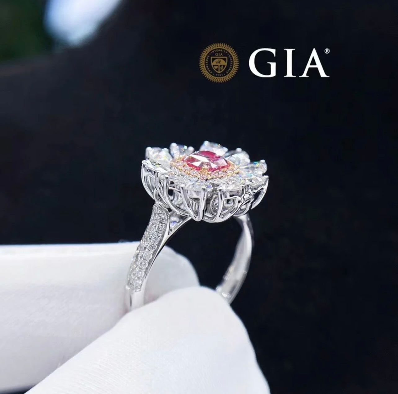 Investment opportunity Argyle Red Diamond 2.00 Carat Fancy Vivid Red Flawless Brilliant Cushion Cut GIA Dossier + Argyle Dossier